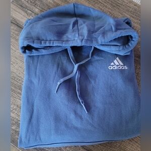 Adidas Classic Blue Pullover Hoodie LG